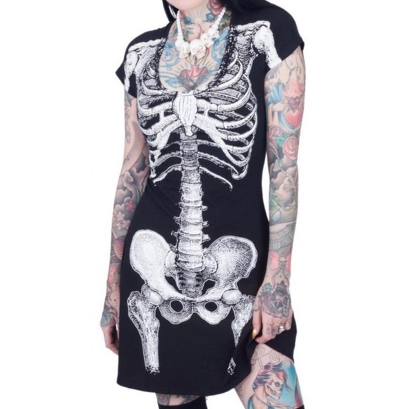 Skeleton spooky dress - Picture 2 of 2